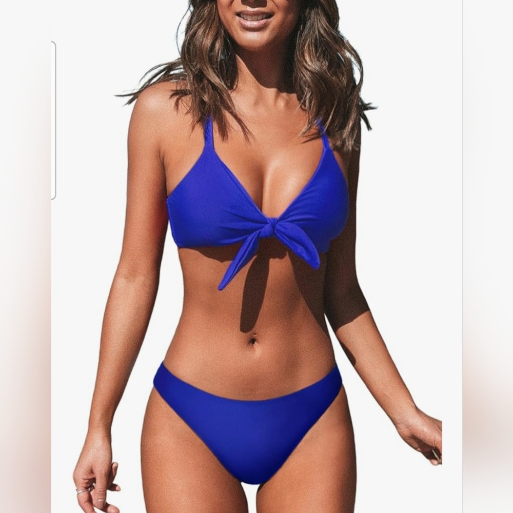 Cupshe Royal Blue Bikini Set